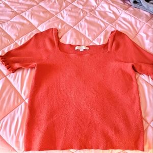 Low cut, Deep Orange Loft shirt